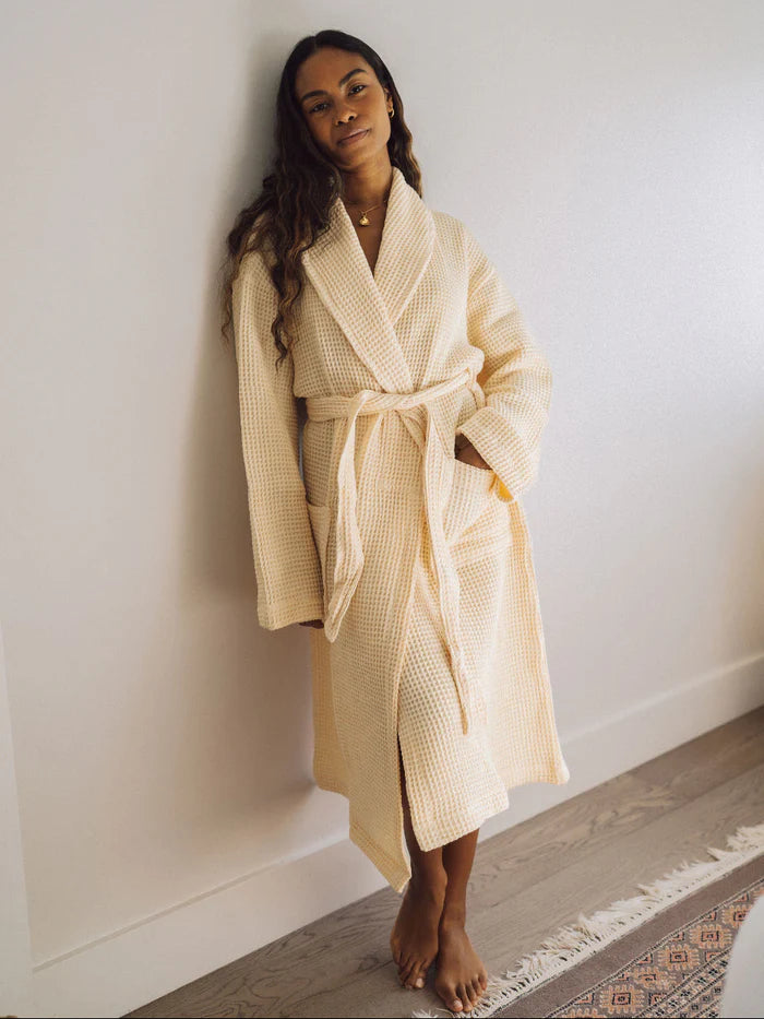One Wednesday Waffle Robe - Vanilla Custard