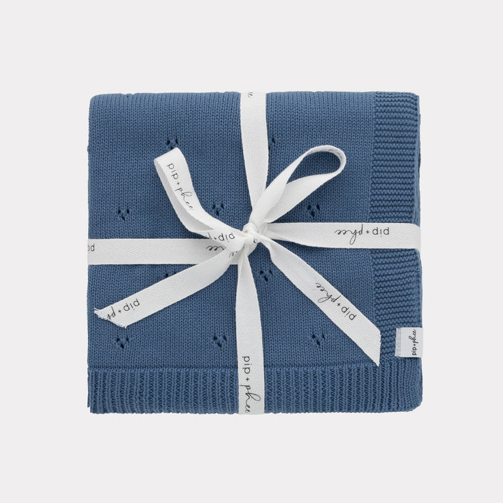 Cotton Blanket- Blue