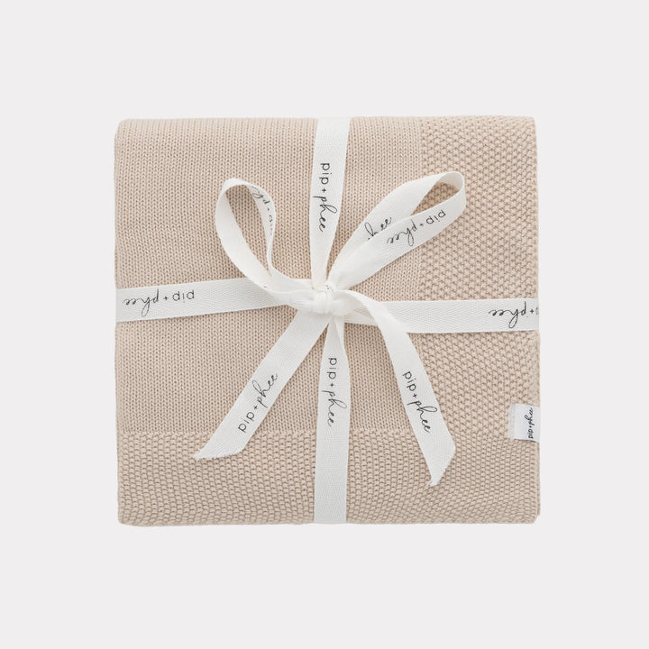 Cotton Blanket- Sand