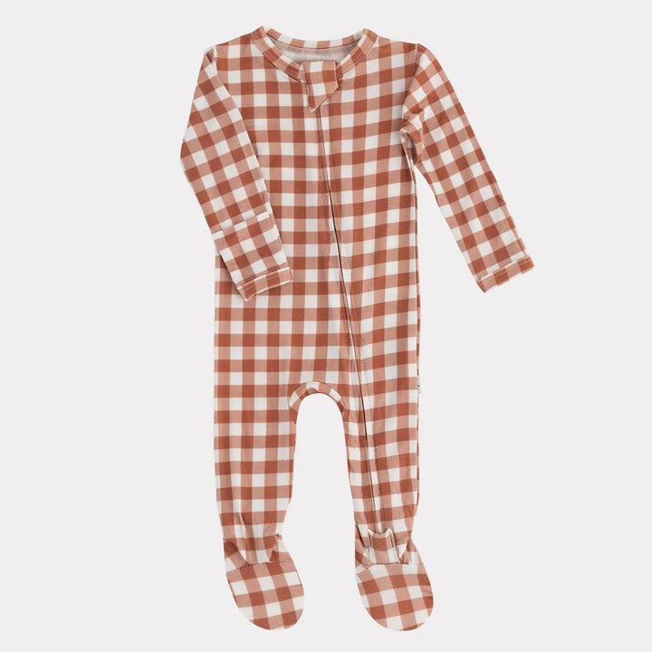 Footed Sleeper- Gingham