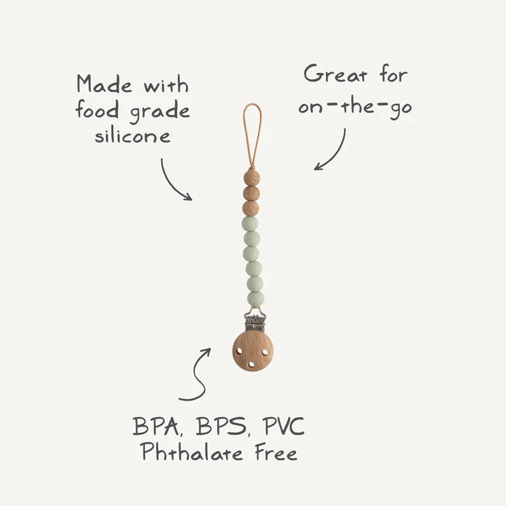 Silicone Pacifier Clip- Eva
