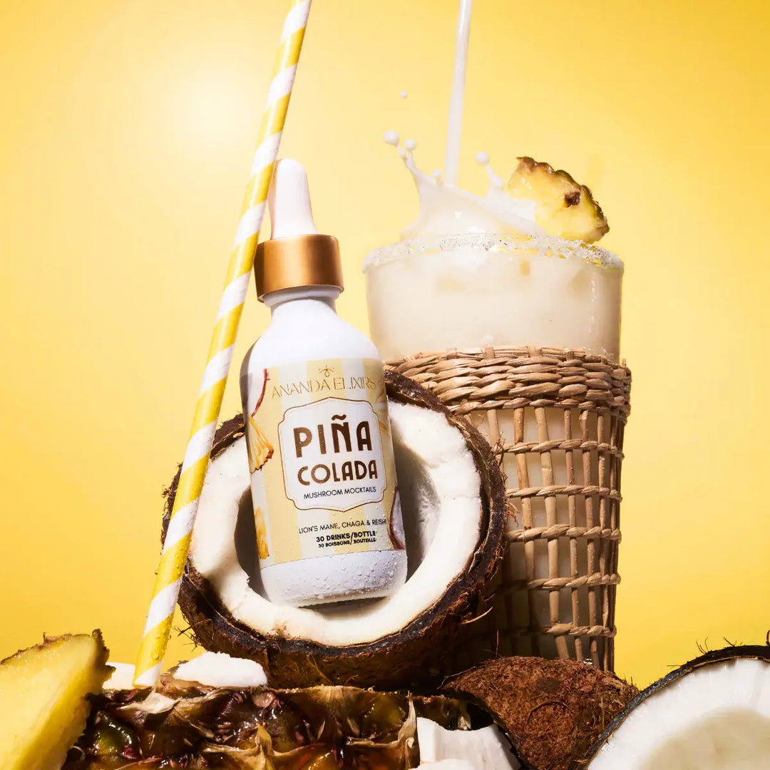 Mushroom Mocktails: Pina Colada