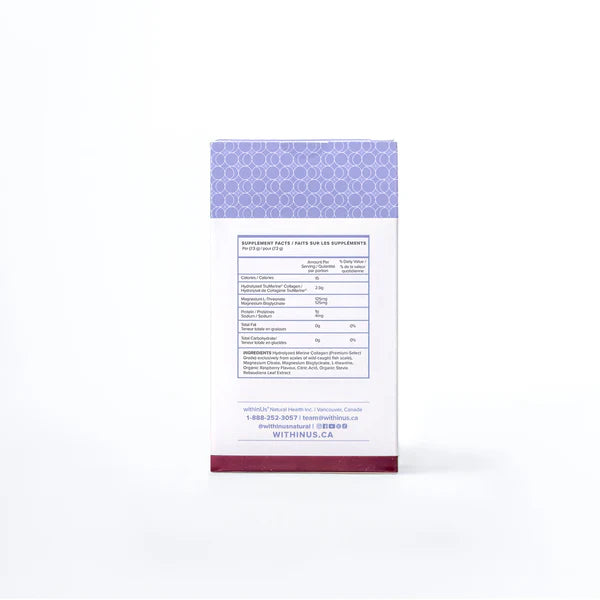 Magnesium L-Threonate + TruMarine® Collagen Sticks - RASPBERRY