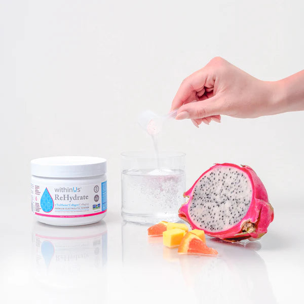 ReHydrate + TruMarine® Collagen Jar - DRAGONFRUIT MANGO MANDARIN