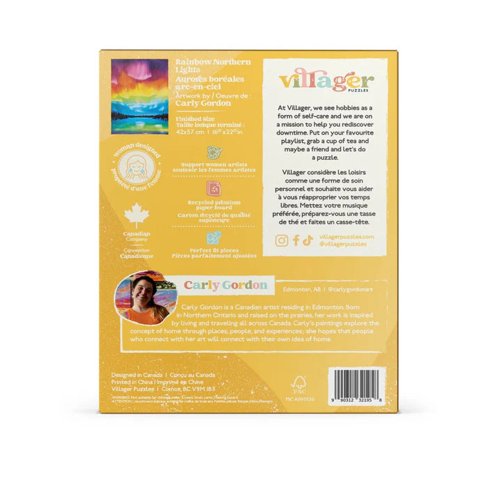 Rainbow Northern Lights- 500 Piece Puzzle