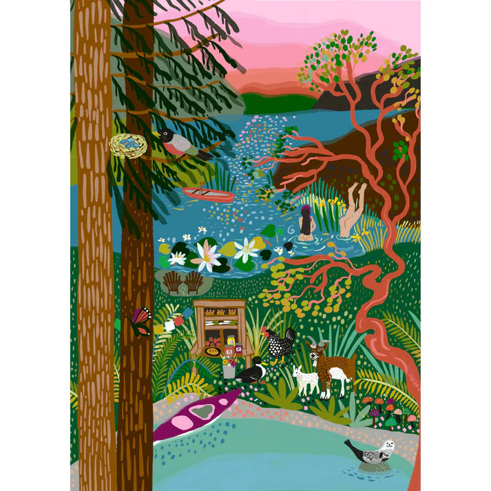 Salt Spring Island Swim- 500 Piece Puzzle
