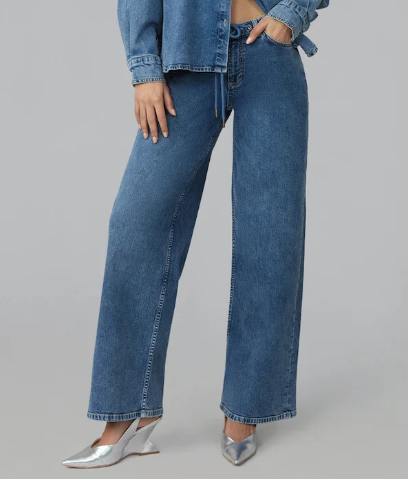 Remy Wide Leg Trouser- Heritage Indigo