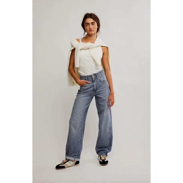 We The Free Aster Straight Denim - Slate