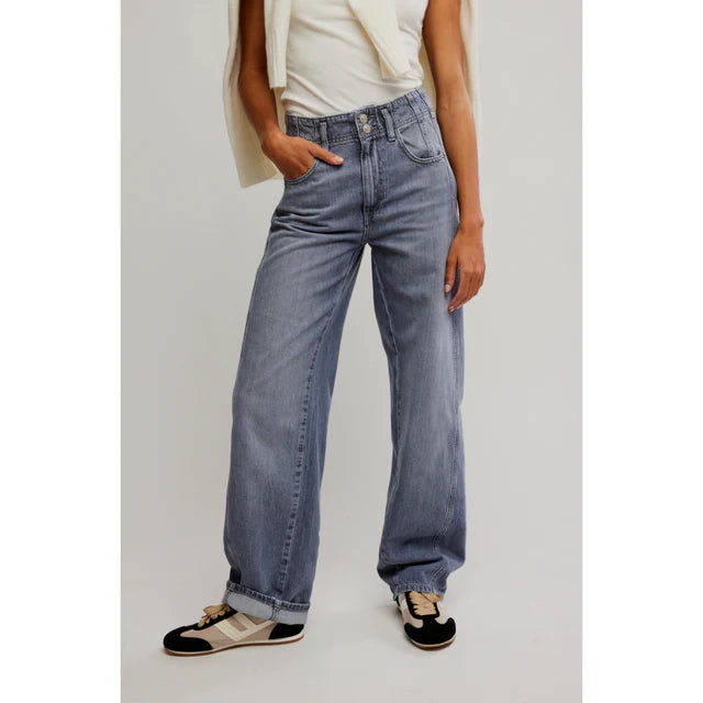 We The Free Aster Straight Denim - Slate