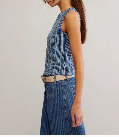 Free People Tilly Vest - Navy