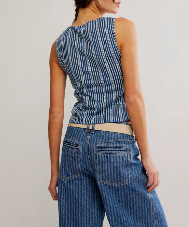 Free People Tilly Vest - Navy