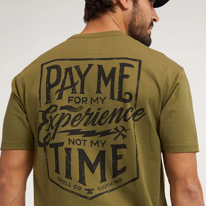 Pay Me T-Shirt - Military Green