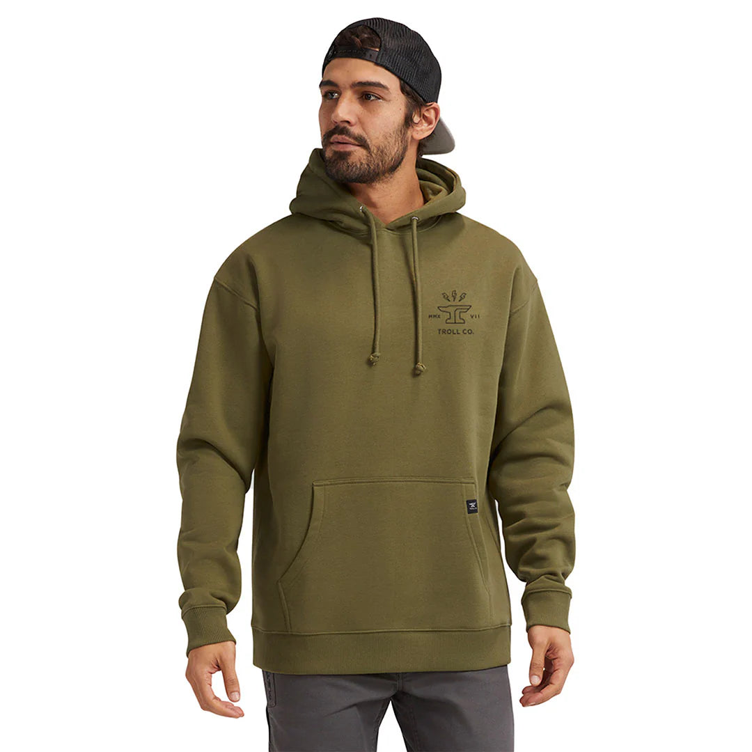 Twisting Wrenches Hoodie - Military Green