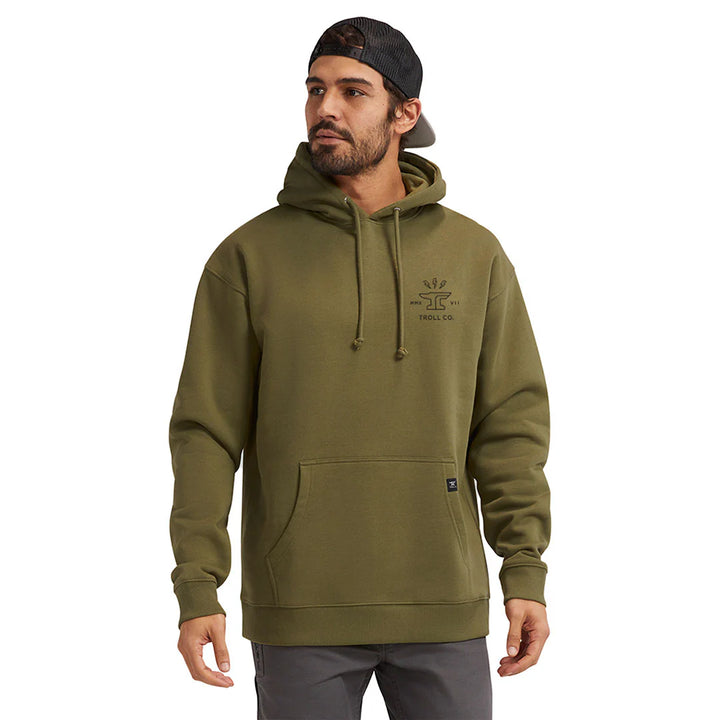 Twisting Wrenches Hoodie - Military Green