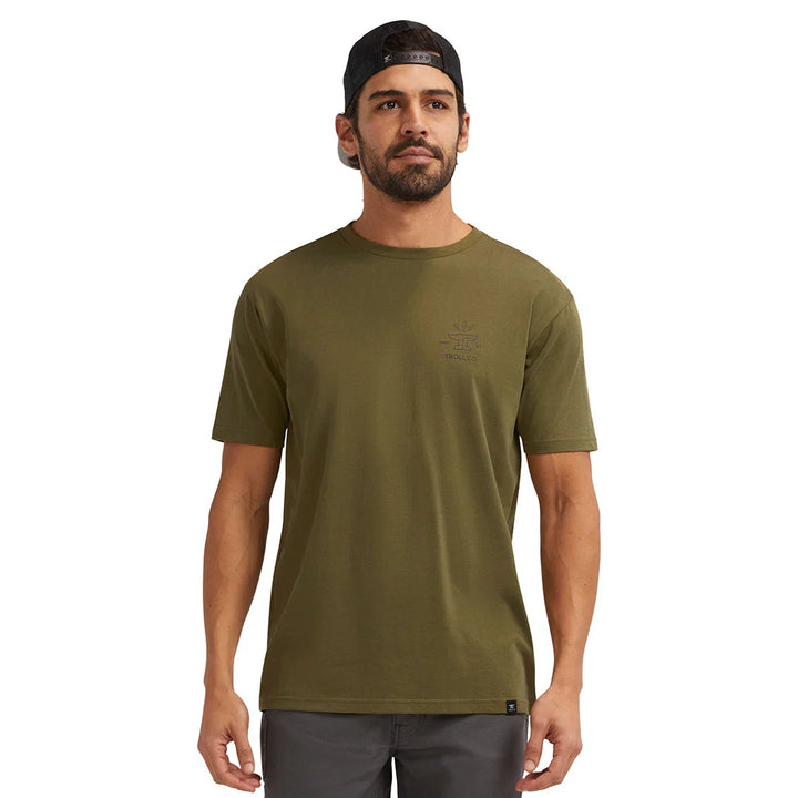Men's DHCM Twisting Wrenches T-Shirt- Military Green