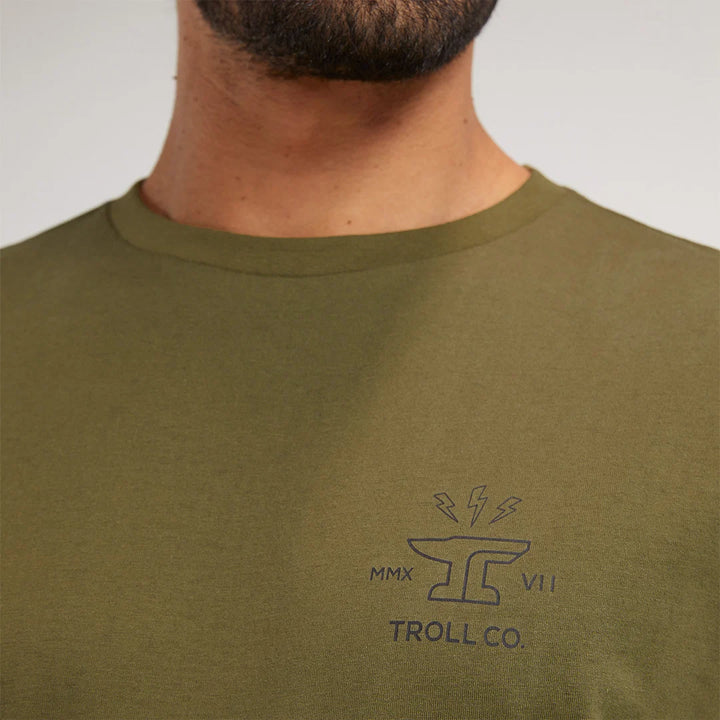 Men's DHCM Twisting Wrenches T-Shirt- Military Green
