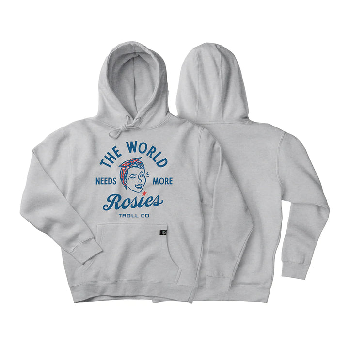 Women's Retro Rosie Hoodie - Heather Grey
