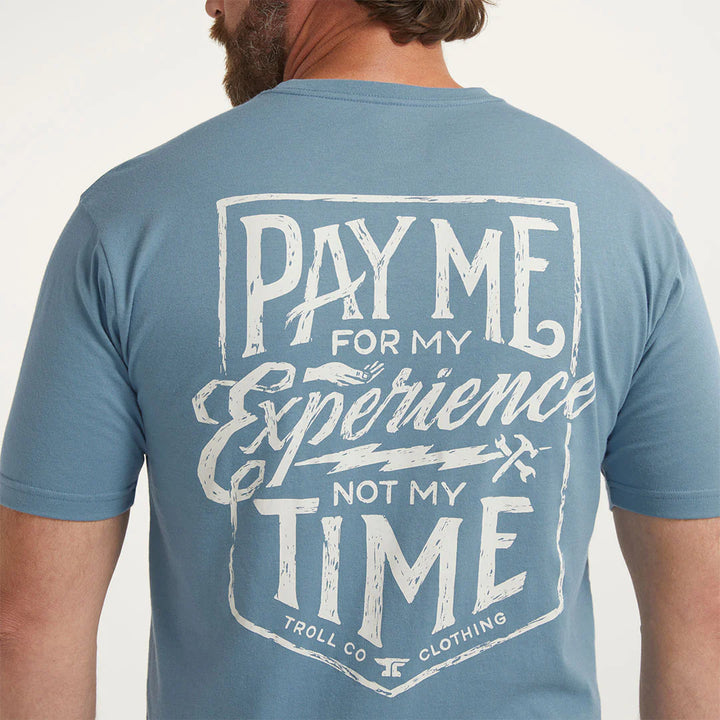 Pay Me T-Shirt - Slate Blue