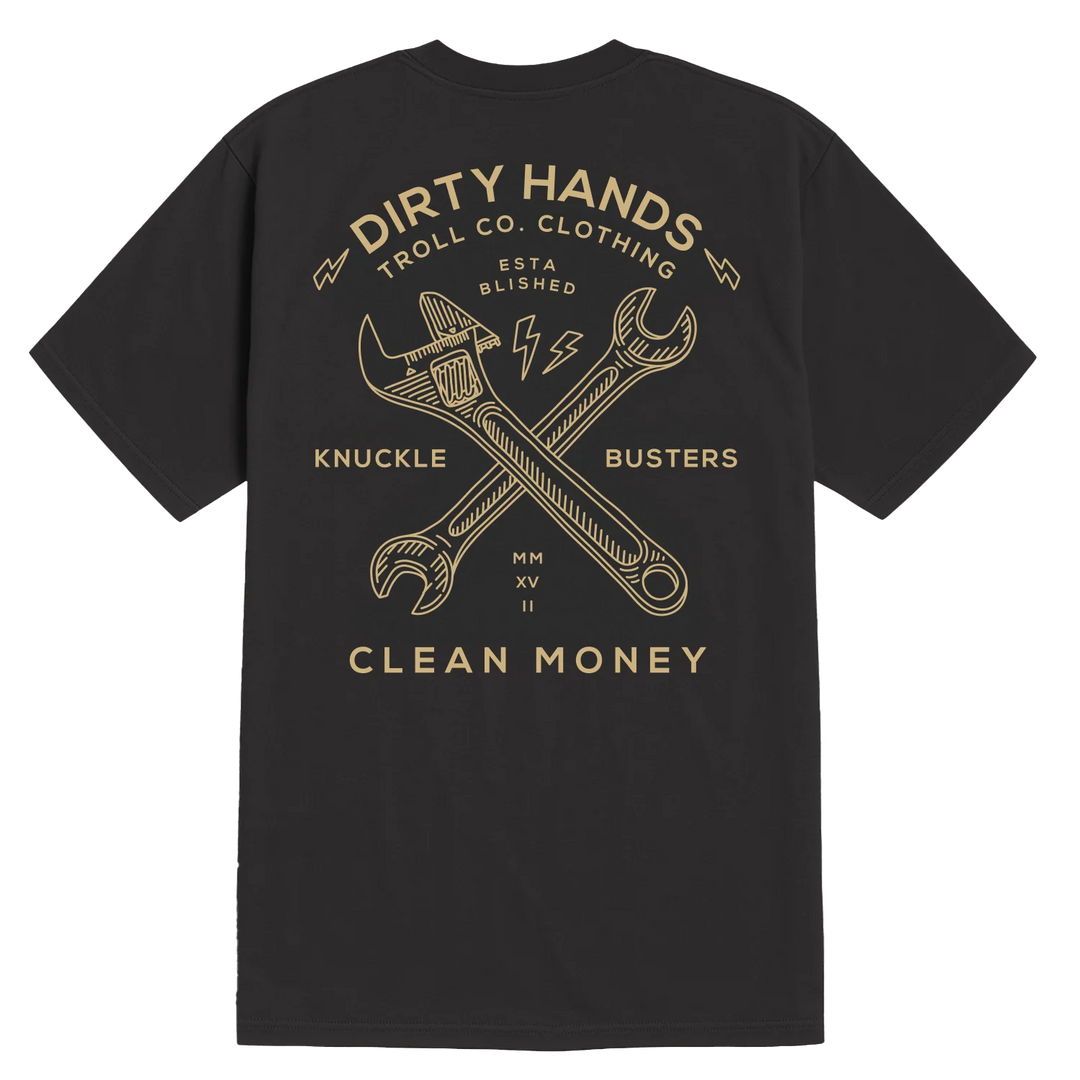 Men's Twisting Wrenches T-Shirt- Tar