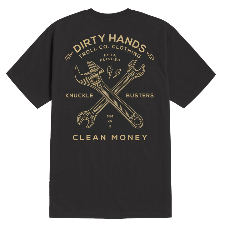 Men's Twisting Wrenches T-Shirt- Tar