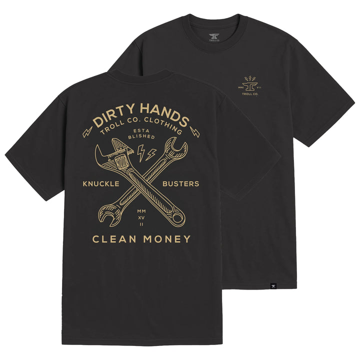 Men's Twisting Wrenches T-Shirt- Tar
