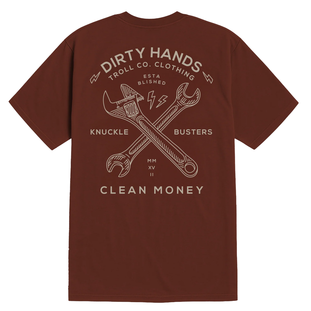 Men's Twisting Wrenches T-Shirt- Red Clay