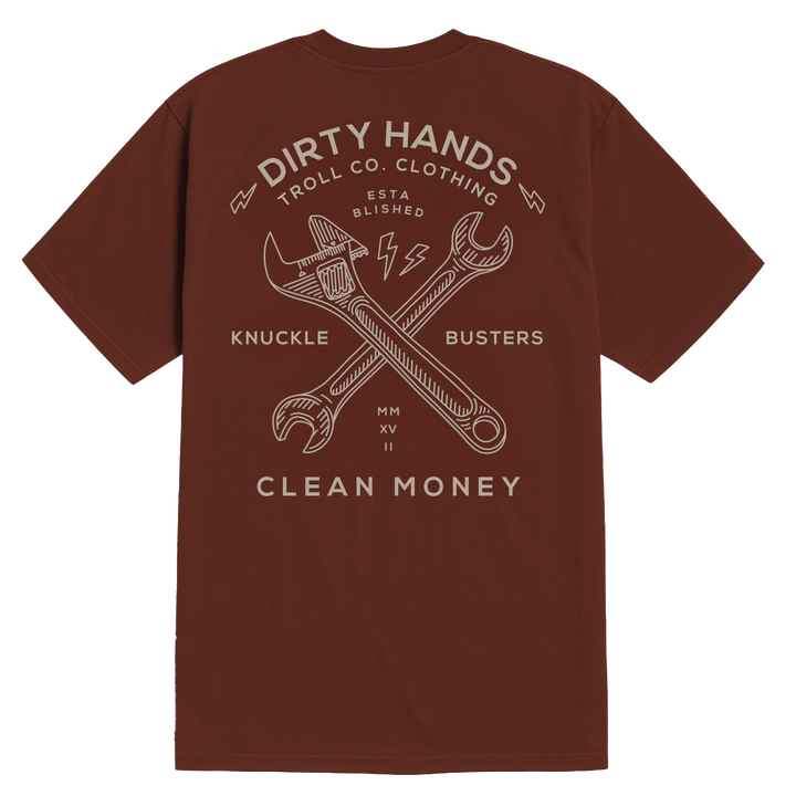 Men's Twisting Wrenches T-Shirt- Red Clay