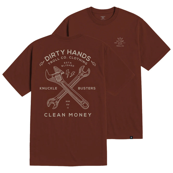 Men's Twisting Wrenches T-Shirt- Red Clay