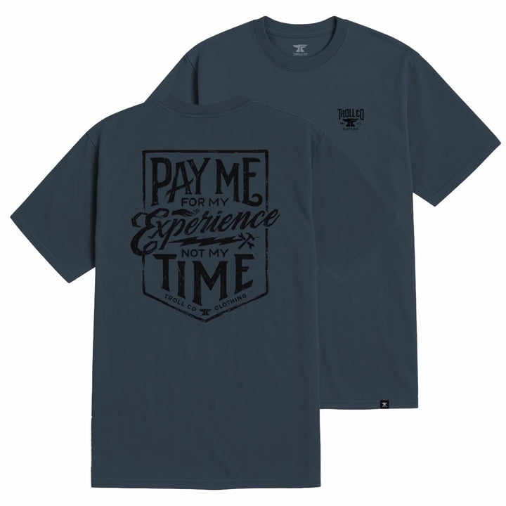 Men's Pay Me T-Shirt- Steel