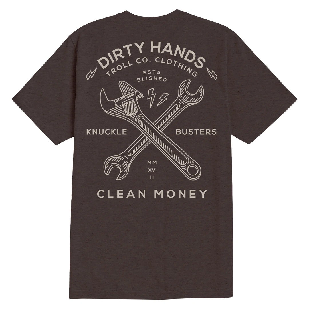 Men's DHCM Twisting Wrenches T-Shirt- Brown Heather