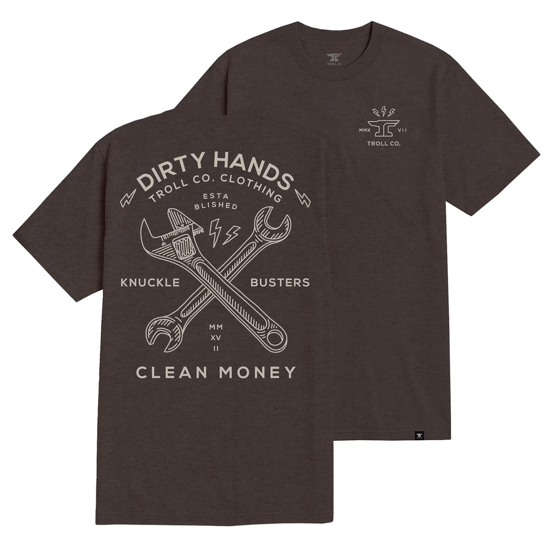 Men's DHCM Twisting Wrenches T-Shirt- Brown Heather