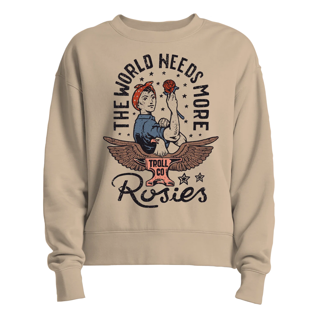 Women's Rosie Crew- Tan