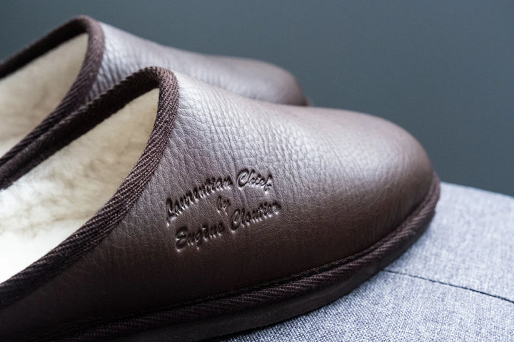 Men's Sheepskin Slip-On Mule Slippers
