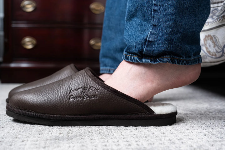 Men's Sheepskin Slip-On Mule Slippers
