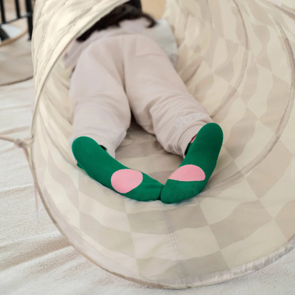 Play Tunnel- Checkerboard Beige