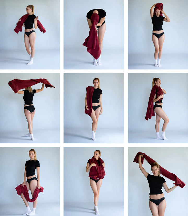 Typical Classic Bath Towel - Cabernet Burgundy