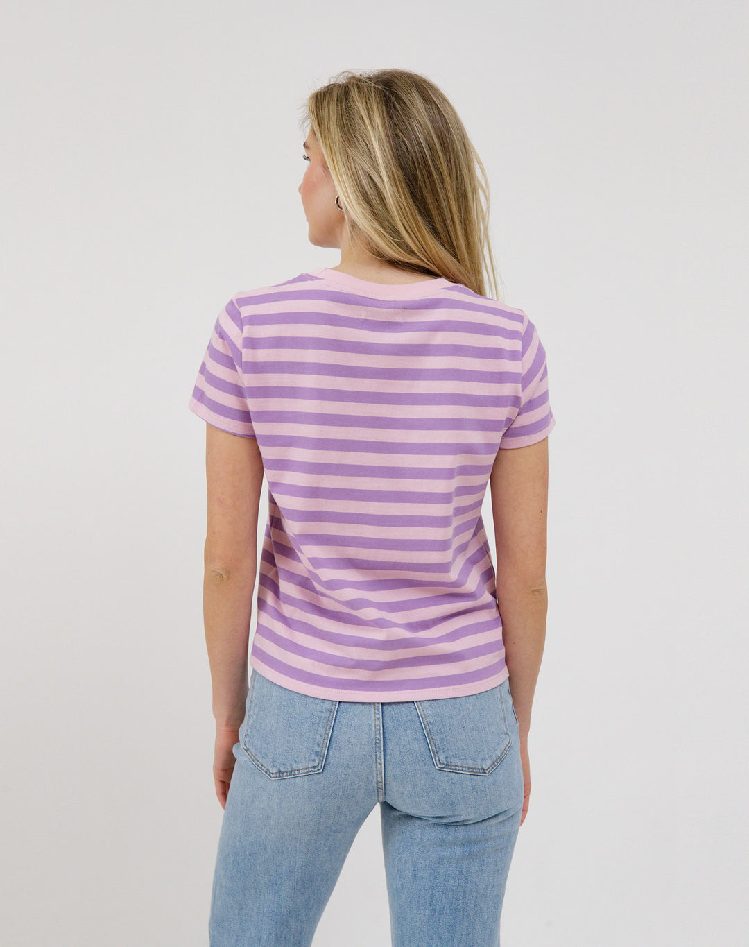 The Paris Tee - Powder Pink/Lavender