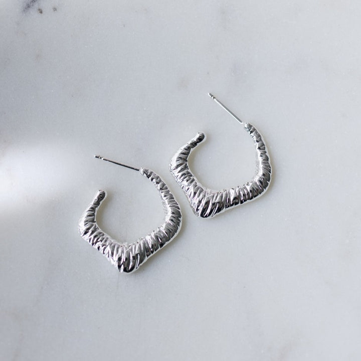 Zin Silver Hoops