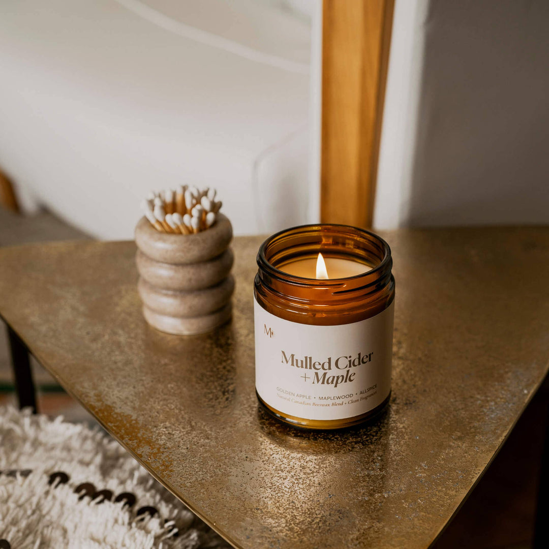 Mulled Cider + Maple | Canadian Beeswax Candle