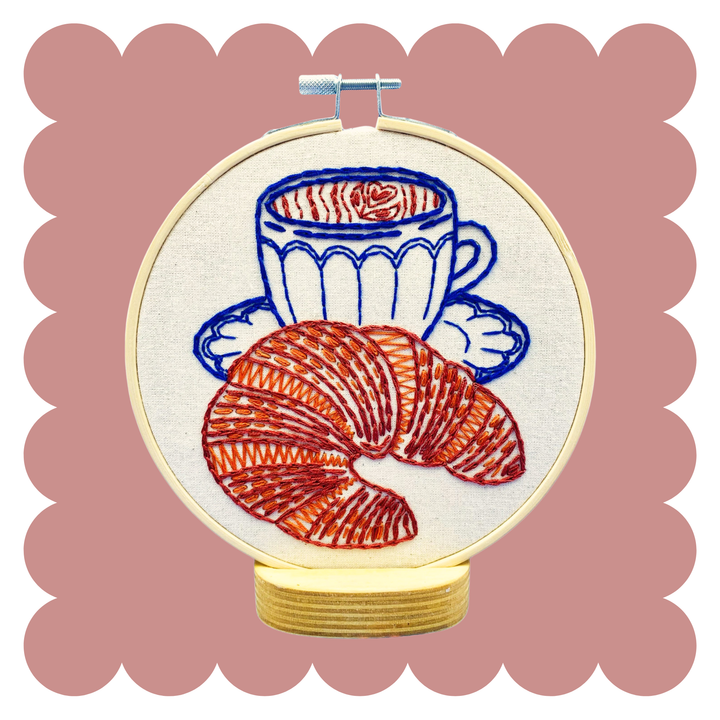 Croissant Complete Embroidery Kit