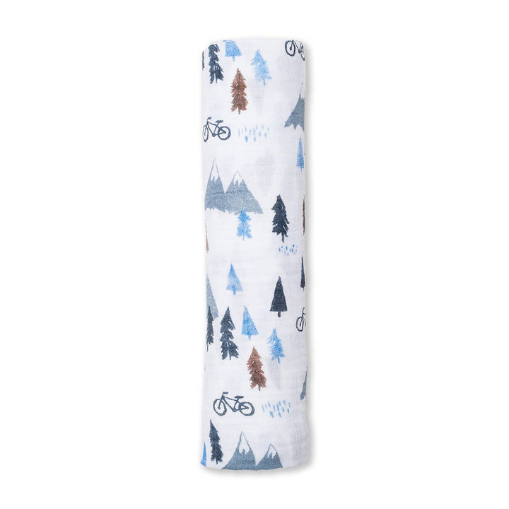 Muslin Swaddle Blanket – Mountain Top  