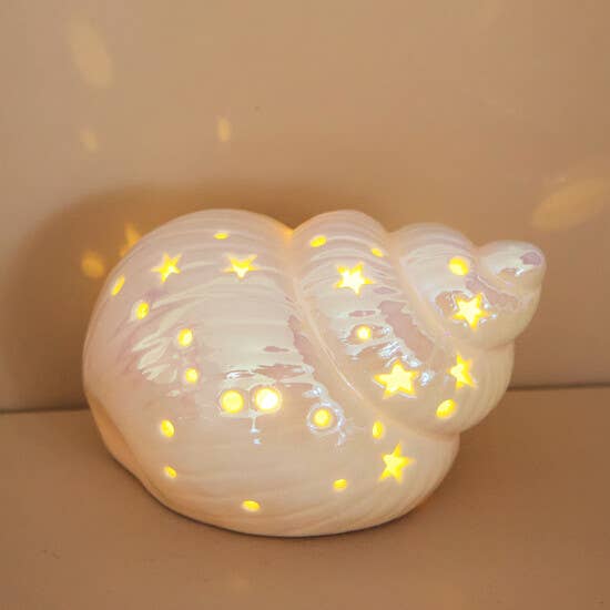 Ceramic LED Conch Shell Light