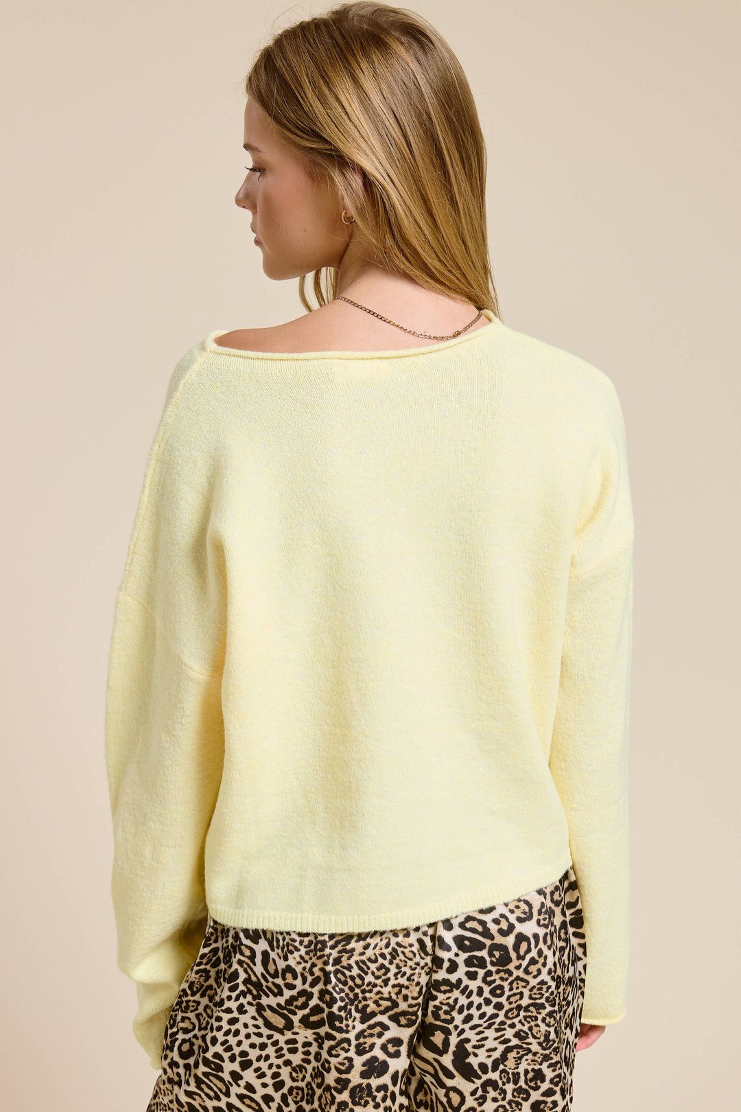 Essential Button Down Cardigan Top: Butter