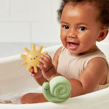 Itzy Squirt 4-Pack of Soft Bath Toys