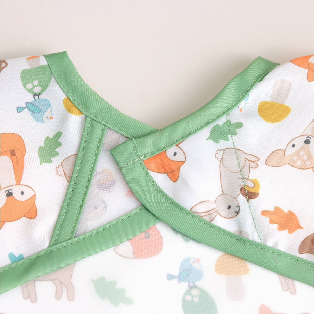 Itzy Everywhere Bib™ - Long Sleeve Water-resistant Bib: Woodland