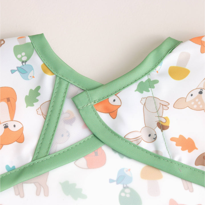 Itzy Everywhere Bib™ - Long Sleeve Water-resistant Bib: Woodland