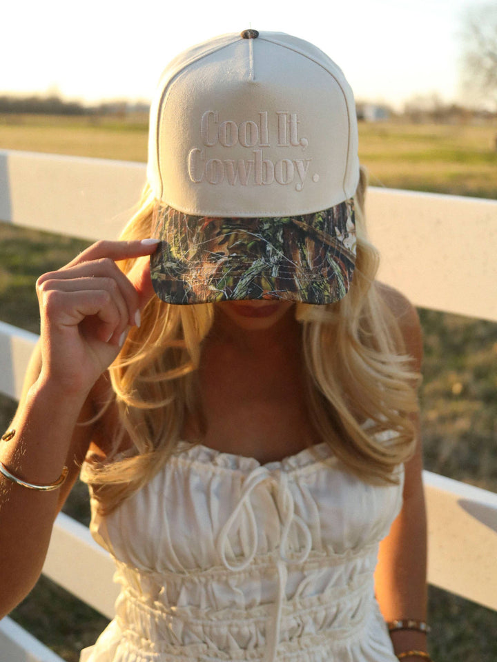 Cool It Cowboy Trucker Hat - Camo