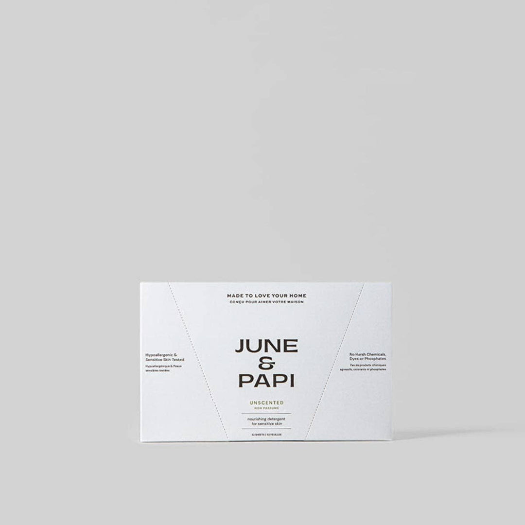 June Papi Unscented Laundry Detergent Sheets – HOME|BODY