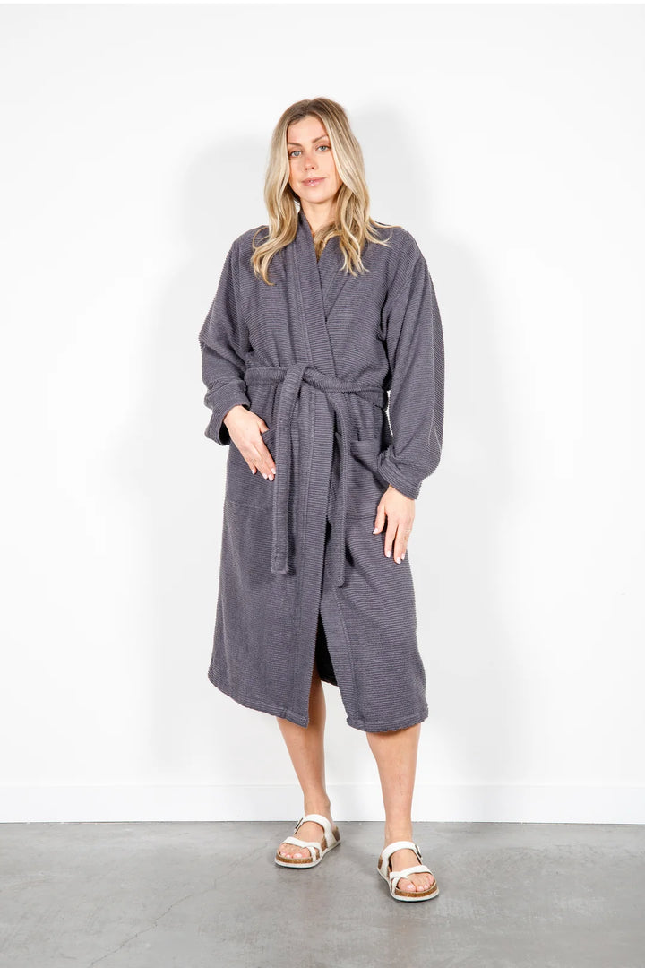 The Arnet Robe- Charcoal
