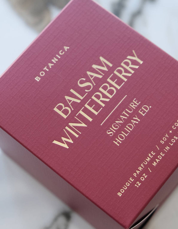 Holiday Candle: Balsam Winterberry, 12 oz.